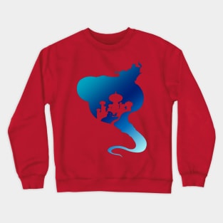 Aladdin Silhouette Blue Crewneck Sweatshirt